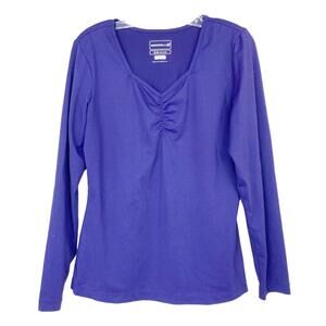 Merrell Optiwick Purple Long Sleeve Shirt Sz M